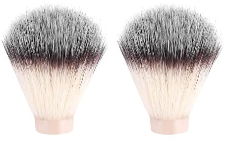 Joskeijky 2 StüCk Dachs Haar Nylon Rasier Pinsel Knoten für MäNner Salon Haar Entfernung Schneiden MäNner Gesichts Bart Reinigung GeräT