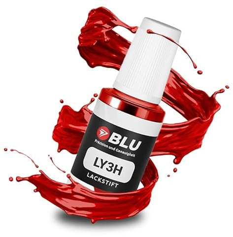 BLU Auto Lackstift Rot kompatibel für VW LY3H ROT LASERROT | Auto Lack Reparatur Ausbesserungslack
