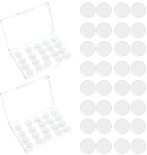40 Stück Silikon Ohrenstöpsel Formbar, Wiederverwendbare Ohrstöpsel Mit Geräuschunterdrückung Zum Schlafen Schwimmen Anti Schnarch Schutz, Ideal Zum Konzert, Schwimmen, Duschen, Transparent