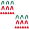 MAGICLULU 2 Ensembles Lot De 2 Mini Bonnets De Noël Kits De Crèche Artisanat Miniature Écharpe Tricotée pour Les Ornements Housse De Bouteille De Vin Pot 12 pièces * 2