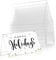 SEWACC 10 Pcs Acrylic Name Plates Desk Name Plate Double-sided Display Stands for Seating