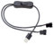 Steowsey USB to 3-Pin / 4-Pin PWM 5V USB Sleeved Fan Power Adapter Cable Case Fan Adapter Connector Cable with on Off Switch