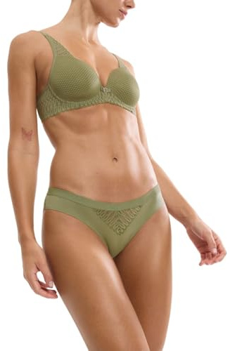 Triumph Aura Spotlight T Brazil Slip Damen – Knapp geschnitten, Elegante Spitzen-Verzierung, transparente Rückseite, extra flach – Hautfreundliches Material, unsichtbar unter Kleidungl