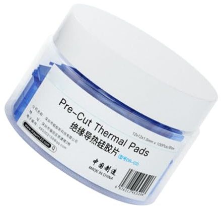 ZEPFJHE 100Pcs Pad Termico Conduzione di Calore Silicone Per Conduzione CPU Cuscino In Silicone Riutilizzabile Spreader Pad Per Circuito