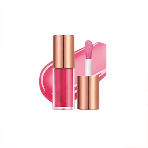 Lip Gloss, Moisturizing Lip Gloss, Lipstick, Opaque Tinted Lip Oil, Colored Lip Lacquer (04)