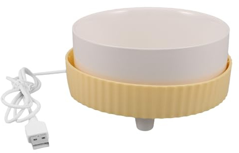 FONDOTIN Frostbeständige Trinkstation aus Keramik und Pp Stilvolles Design Beheizter 350ml Katzentrinknapf mit Automatischer Temperaturregelung für Drinnen und Draußen für Haustiere