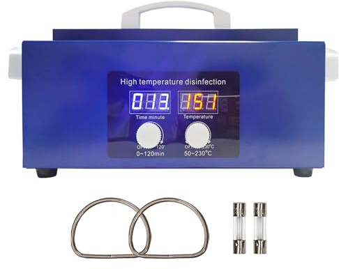 BACTIBLAST 300W Esterilizador Manicura, Autoclave Esterilizador Profesional, 2.2 Litros Esterilizadores de uñas, de herramientas de manicura, herramientas de peluquería, salón de belleza