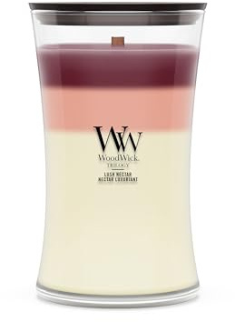 WoodWick Duftkerze | Große Sanduhr-Kerze | Lush Nectar | Perfekte Geschenke für Frauen