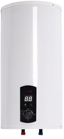 Elektrischer Warmwasserboiler 2000W Wandhängend mit Temperaturanzeige (50L) | für Küchen, Toiletten, Friseursalons, Badezimmer