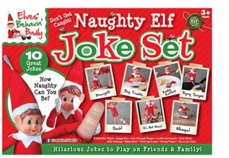 Elves Behavin Badly Naughty Elf Joke Set