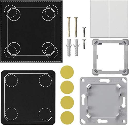 Gira Funk-Wandsender 2fach rws 823203 ohne Platine System 55 Zubehör für Installationsschalterprogramme 4010337031963