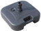 Outsunny Base de Sombrilla Parasol de Playa Pies Soporte de Sombrilla Patio Jardín Lleno de Agua de 20 kg y Arena de 30 kg 46x45x26cm HDPE Negro