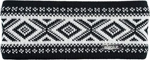 Eisglut Heddo Merino schwarz Stirnband Kopfband Ski mit Merinowolle