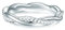 Trilani Damen-Ring Verlobungsring Sterling Silber mit Zirkonia weiß in Brilliant-Schliff - Wickelring mit Stein Trauring geschwungen