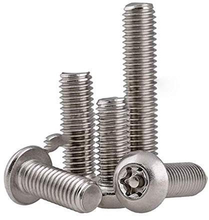 2/5/10 Stk. 304 Edelstahl-Innenpflaumenblumengürtel Typ Diebstahlsicherung M5 M6 M8 M10 Torx-Sicherheitsschraube mit Pfannenkopf, M6 x 30 (10 Stk.)