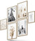 BLCKART Infinity Poster-Set Love Paris - beidseitig bedruckte Wandbilder - Premium Poster - Bilder zur Wanddekoration - Größe M 4x A4 und 2x A5