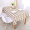 FOGUO Abwaschbar Tischdecke 140x140cm, Baumwolle Leinen Stoff Tischtuch, Knitterfrei Tischwäsche, Schrumpffrei Tafeltuch, Tischplatte für Küche, Esszimmer, Terrasse, Rechteckig