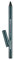 Flormar Extreme Tattoo Gel Pencil - Eyeliner Gel Waterproof con Effetto Tattoo – Matita Occhi Glitter a Lunga Durata, Pigmentata e Sfumabile, Matita per Interno Occhi, 003 Deep Green
