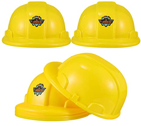 Toyvian Kinder Bauarbeiterhelm 6PCS Kinder Bauhut Kinder Bauhelm Spielzeugbauarbeiter Helm Kinder Kinder Party Hut für Dress- Up- Partyzubeh?r Kinderhelm Bauarbeiter
