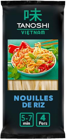 TANOSHI VIETNAM - Nouilles De Riz Sèches - Pour La Péparation des Nems,Rouleaux De Printemps et Bò Bún - 400 G
