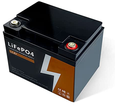 TGHY Batterie Lithium Fer Phosphate 12.8V 100Ah Batterie LiFePO4 Rechargeable 4000+ Cycles, pour Camping Car, Système Off-Grid, Bateau, Caravane, Solaire avec BMS 100A,100ah