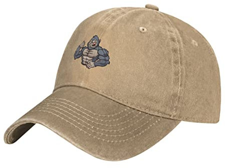 803 Baseballmütze Wilde Affen Basecap Kappe Klassische Vintage Basecap Verstellbar Unisex Mütze Atmungsaktiv Sonnenmütze, Für Mädchen, Jungen, Sport