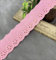 Vintage Spitzenband Borte aus Baumwolle Spitzenstoff Dekoband Zierband Spitzenborte Borte für Nähen Handwerk Weihnachtsdekoration Hochzeit Vorhang Deko Geschenkbox 28mmx15Yard,Rosa