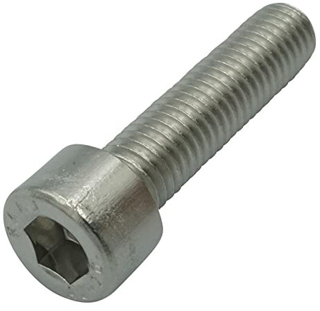 EZOTec - 12 Stück Zylinderschrauben mit Innensechskant M6x16 mm DIN 912 ISO 4762 - Vollgewinde Edelstahl V2A A2 - Zylinderkopfschrauben Gewindeschrauben