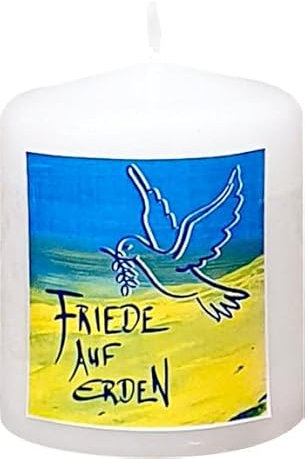 Kopschitz Kerzen Friedenskerze Friede auf Erden Elfenbein 60 x Ø 50 mm, 1 Stück