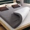 DUANDUAN Topper 160x200cm - 7.5cm Höhe Zwei Härtegrade Memory Foam Matratzen Topper - Öko-TEX® Zertifiziert Matratzentopper aus Gelschaum für Boxspringbett Wohnwagen Schlafsofa - Dunkelgrau