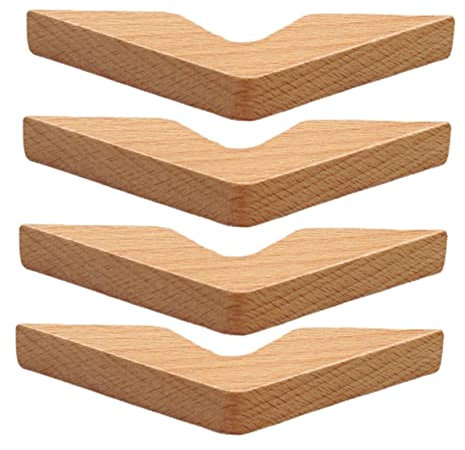 BUGUUYO 4 Stück Daumen Lesezeichen Buchseitenhalter Buchmarker Aus Holz Lesezeichen-zubehör Leseständer Aus Holz Finger-lesezeichen Buchhalter Lesezubehör Hölzern Buchen