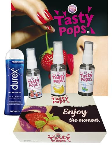 Play Feel Gleitgel- Gel- Wasserbasiert - plus 3 Tasty Pops Mix Variante