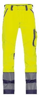 DASSY® Minnesota Stretch-Warnschutzbundhose - Größe 60 - NEONGELB/DUNKELBLAU