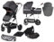 Mobiclinic® kids, 3-in-1-kinderwagen, Kinderwagen + babywanne autositz, Darky, I-size-vorschriften, Faltbar, Moskitonetz, Fußsack und regenmantel, Uv50+-filter, Einhebel, Fußbremse, Bis zu 13 kg