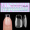 BTArtbox Coffin Nagelspitzen - Ballerina Press On Nails Kurz Vollständige Abdeckung Tips für Gelnägel Pre-Shaped Halbmatt tips, 320 Stück,16 Größen