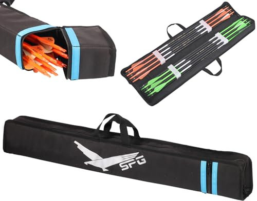 FENJANER Bogenschießen Pfeilkoffer – 83,8 cm tragbare, weiche, kompakte Pfeilbox, langlebig, leicht, Pfeil-Aufbewahrungsköcher, Outdoor-Jagd- und Zielschießtasche, schwarz