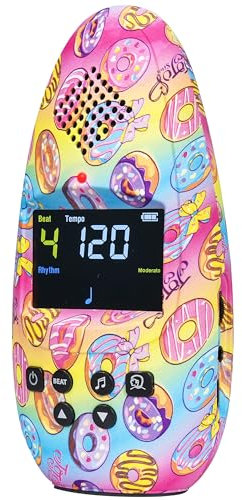 Sondery Metronome Digital Rechargeable Vocal Big Sound with Color Screen USB Headphone Jack, Colorful Pattern Designs Art Series Bulletome for Guitar Drum Piano and All Instruments Play Coach