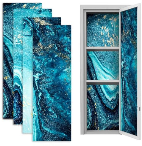 Tapete Für Schulspind, 4 Stück Schulspind Tapete, 30,5 X 91,4 Cm Spind-Tapete, Kunst Schließfach-Tapete Zuschneidbare Schließfächer,abnehmbarer Schulspind-Aufkleber(C)