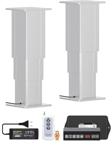 DIHOOL Programmierbare Hubtisch Elektrisch 120KG Last Synchrones Heben Lift 325-695MM 10MM/S für Hubtisch Werkstatt