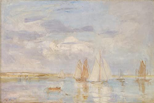 ZHAOSHAN Leinwandbild, Poster, 58 x 90 cm, ohne Rahmen, Lo Yacht Bianco Steer