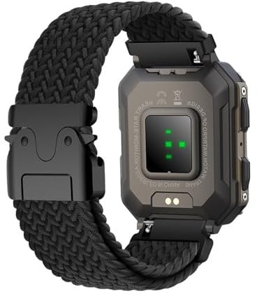 Nylon Armband Kompatibel mit KOSPET OPTIMUS 2/ KOSPET TANK T3 ULTRA / T2 / T3 - Sport Band für Damen Herren Stoff Ersatzarmband für KOSPET OPTIMUS 2/ KOSPET TANK T3 ULTRA / T2 / T3 (1)