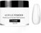 Large Capacity Nude Acrylic Powder for Nail Extensions - 60g False Nail Powder - Ideal for Nail Carving and Sculpting - No Need for Nail Lamp - Clear