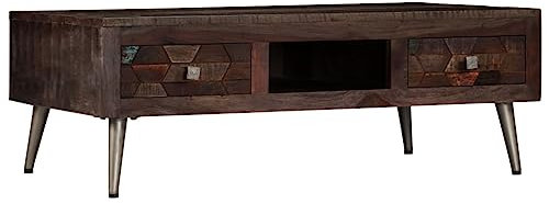 Lauuoeriau Furniture Item Home Couchtisch Massivholz Altholz 100x60x35cm Möbel