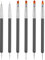 MBAIYO 6Pcs Double-Ended Nail Art Brushes Set for Gel Polish, Nail Dotting Tool Dotting Tools Kit DIY Design French Manicure Nail Drawing Paint Small Detail Builder Gel Brushes for Nail Designs