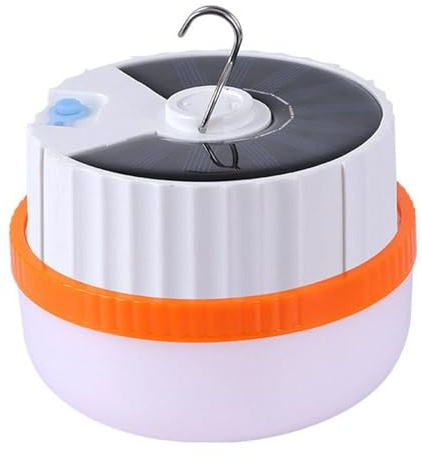 Doiyislem Solarleuchte,USB-Aufladbare Solarlampe Für Garten, Terrasse & Draußen | Nicht Blendende Nachtlampe mit Aufhängehaken für Camping, Garten, Terrasse, Zelt & Hinterhof