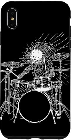 Batería Line Art Drums Carcasa para iPhone XS Max