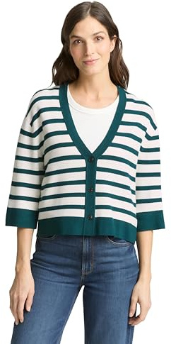TOM TAILOR Damen Strickjacke mit 3/4-Arm