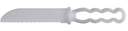 Metakreon 2 kleine Kunststoffmesser - 20 cm lang - Brotmesser - Brotsäge - Küchenmesser - Kuchenmesser - Tortenmesser - Messerset