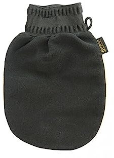 Gant Kessa grain Moyen - Noir avec liseret beige