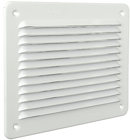 La Ventilazione LBR1916AB Überlappungsgitter, rechteckig, Aluminium, weiß, 193 x 165 mm